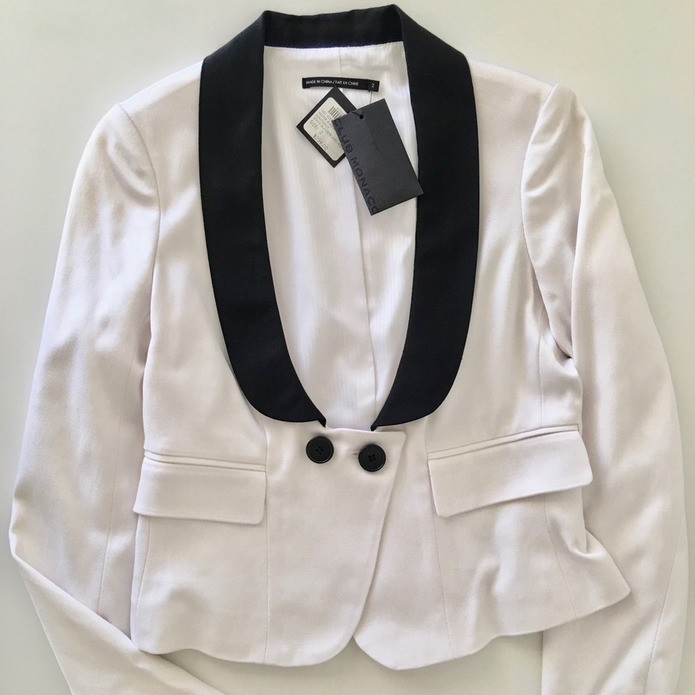 NWT CLUB MONACO Tuxedo Blazer Jacket 2 XS $239